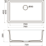 Мойка OMOIKIRI OKINOSHIMA 76-U/I-CС Natceramic/cappuccino coffee 4997150